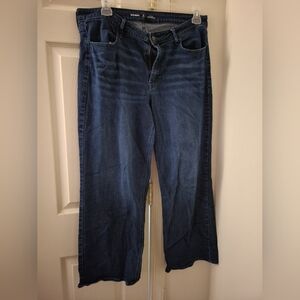 Old Navy Flare Wide Leg Jeans Blue